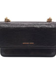 Michael Kors Chocolate Suede & Leather Claire Shoulder Bag
