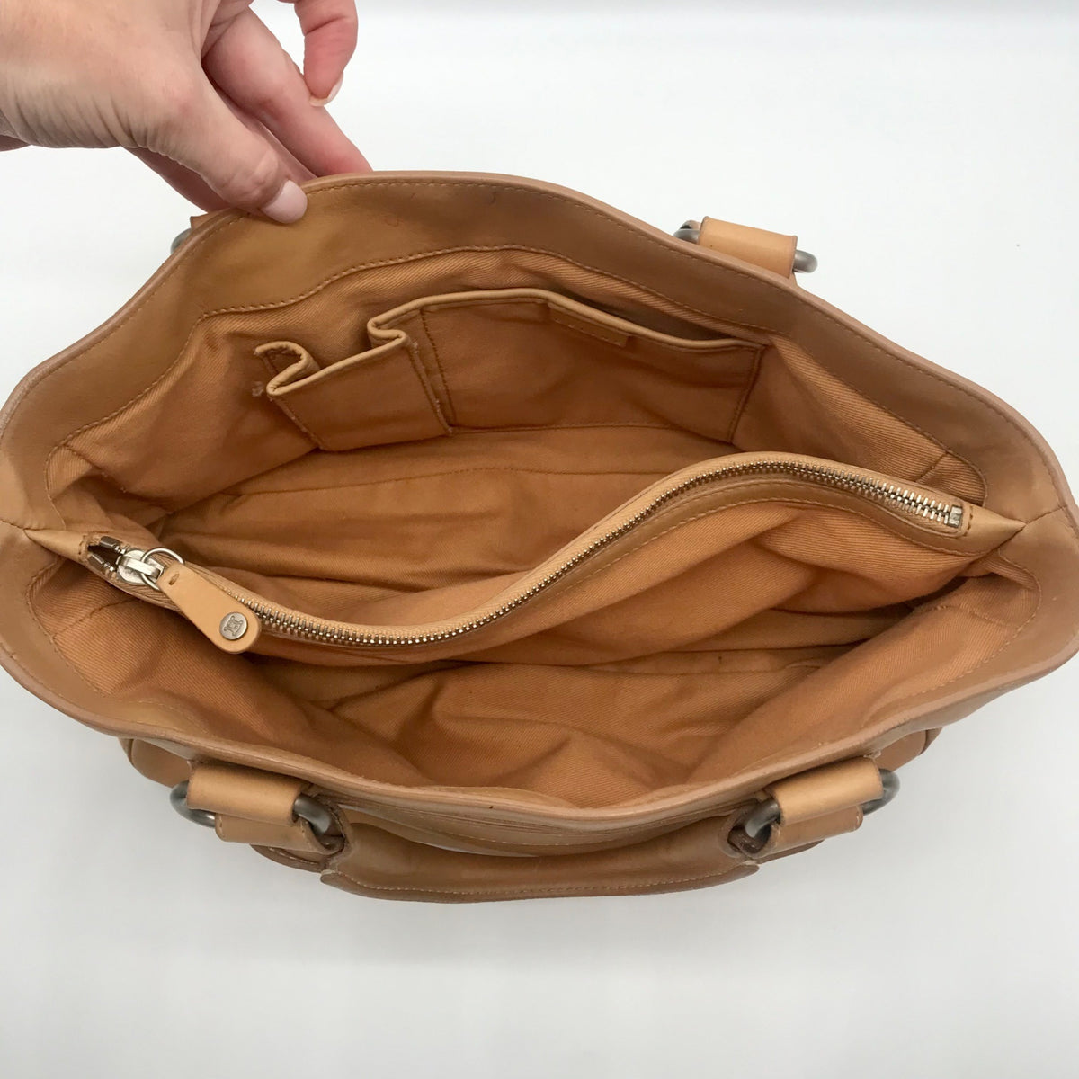 Celine Camel Calfskin Boogie Handbag