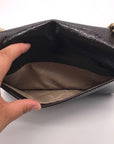 Michael Kors Chocolate Suede & Leather Claire Shoulder Bag