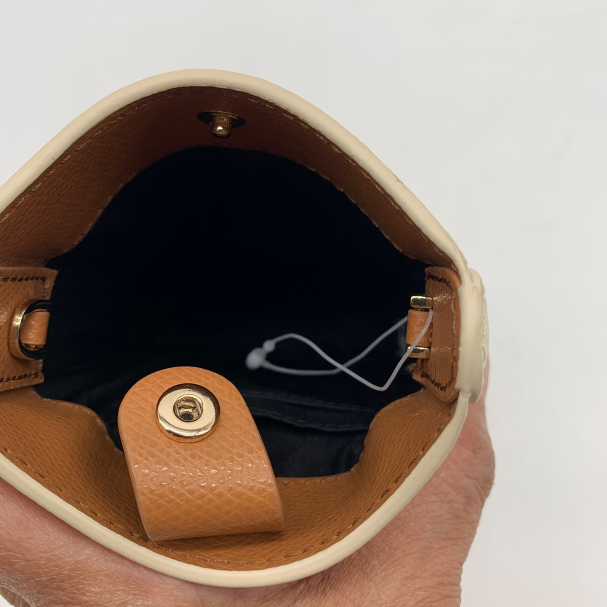 Cafuné Camber Cream and Camel Italian Leather Sling