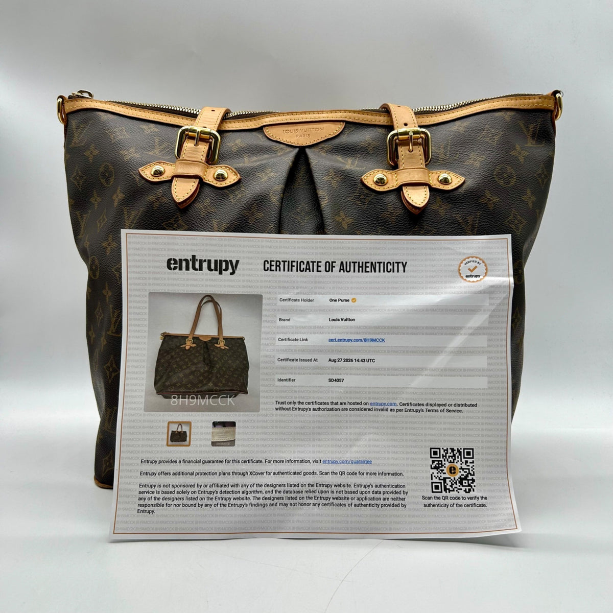 Louis Vuitton Brown Monogram Palermo GM Tote Bag