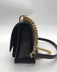 Michael Kors Chocolate Suede & Leather Claire Shoulder Bag