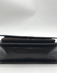 Michael Kors Chocolate Suede & Leather Claire Shoulder Bag