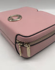 Kate Spade Light Pink Saffiano Leather Mini Vanity Top Handle Bag