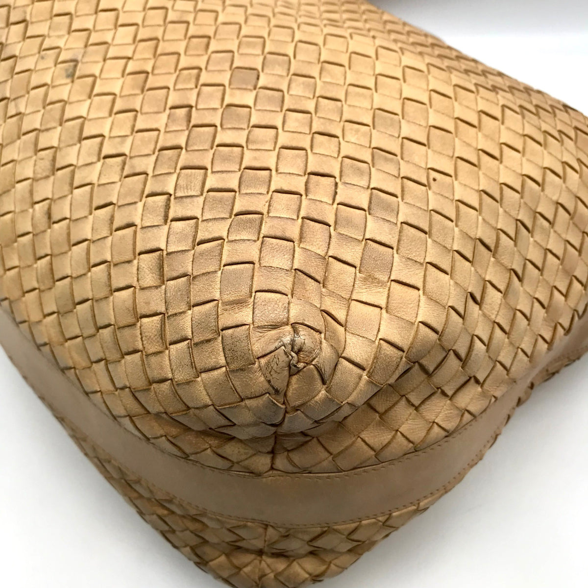 Bottega Veneta Pinecone Woven Leather Hop Hobo Bag