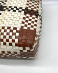 Salvatore Ferragamo Multicolor Woven Leather Gancini Shoulder Bag