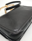 Michael Kors Chocolate Suede & Leather Claire Shoulder Bag