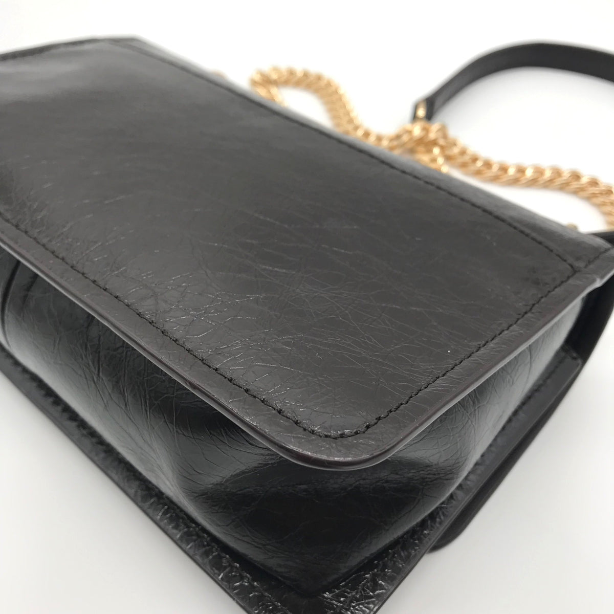 Michael Kors Chocolate Suede &amp; Leather Claire Shoulder Bag