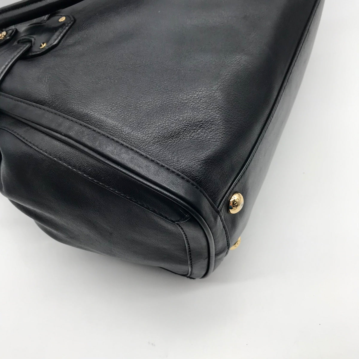 Michael Kors Black Leather Belted Hudson Convertible Shoulder Bag