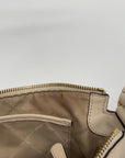 Michael Kors Ivory White Studded Leather Astor Pouchette