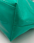 Kate Spade New York Teal Camellia Street Sophie PVC Zipper Tote Bag