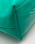 Kate Spade New York Teal Camellia Street Sophie PVC Zipper Tote Bag