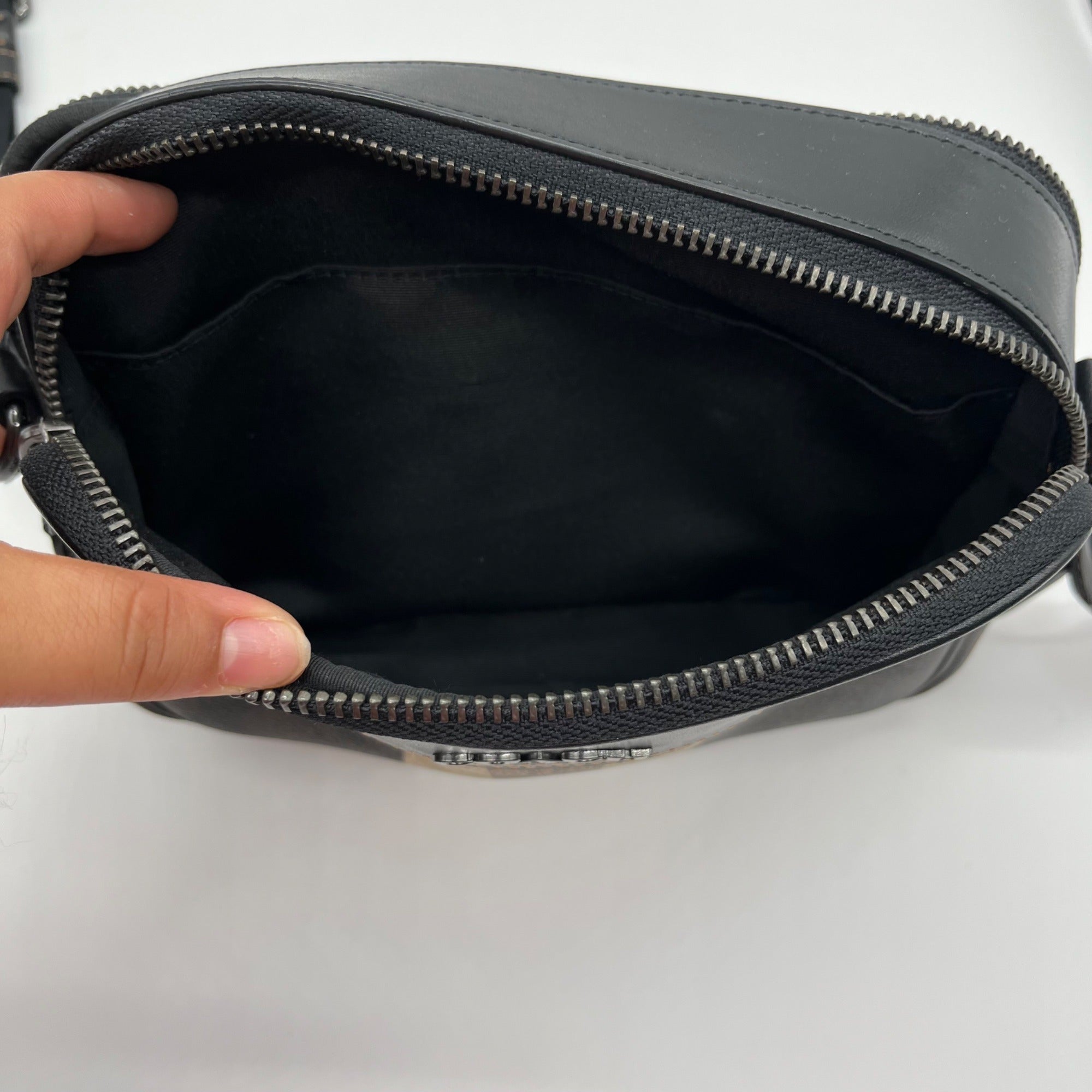 Coach Brown Signature Coated Canvas Graham Crossbody Bag C9965