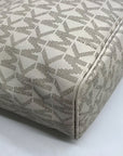 Michael Kors Vanilla Monogram Canvas Jet Set Travel Tote Bag