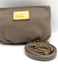 Marc by Marc Jacobs Classic Q Percy Gray Pebbled Leather Crossbody & Matching Wallet