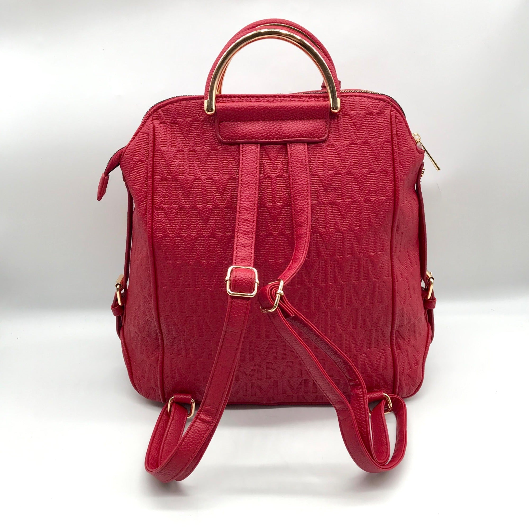 MKF Red Signature Backpack Bag