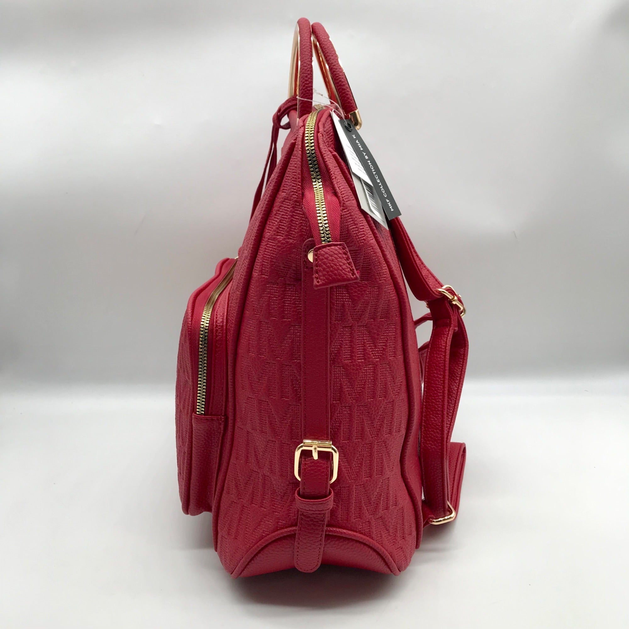 MKF Red Signature Backpack Bag