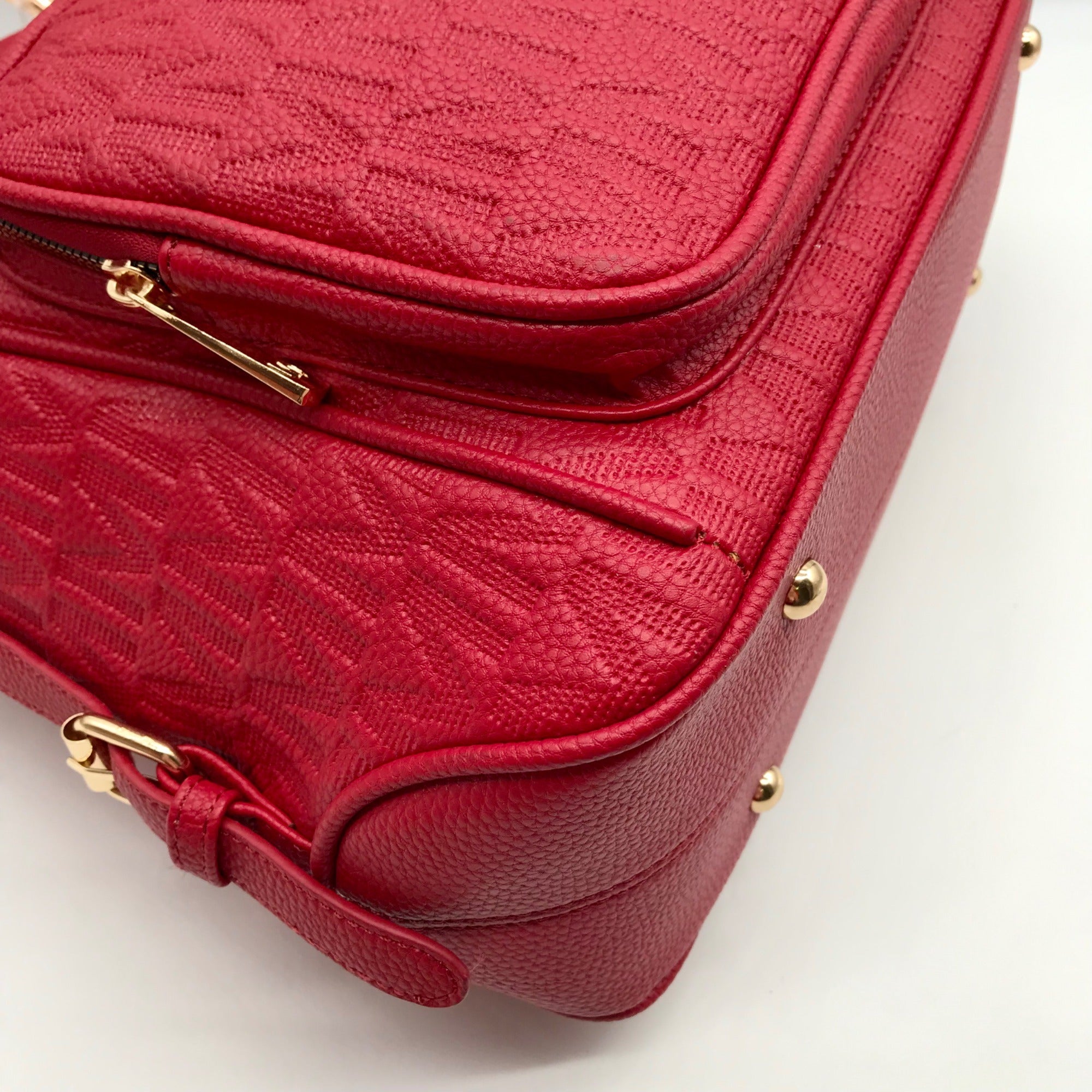 MKF Red Signature Backpack Bag