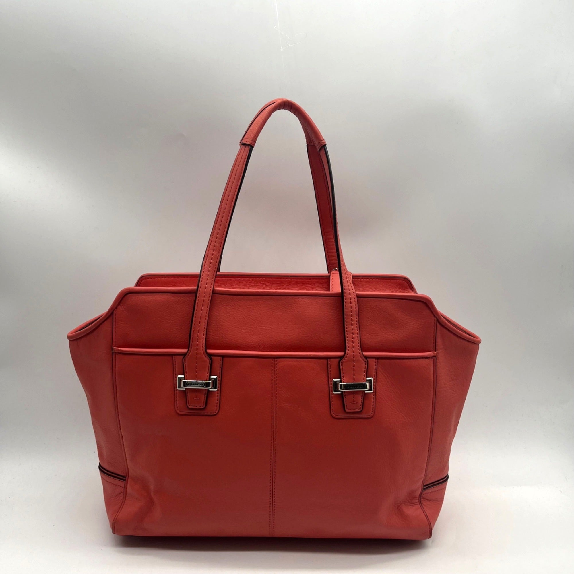 Coach Coral Leather Taylor Alexis Carryall Tote Bag-F25205