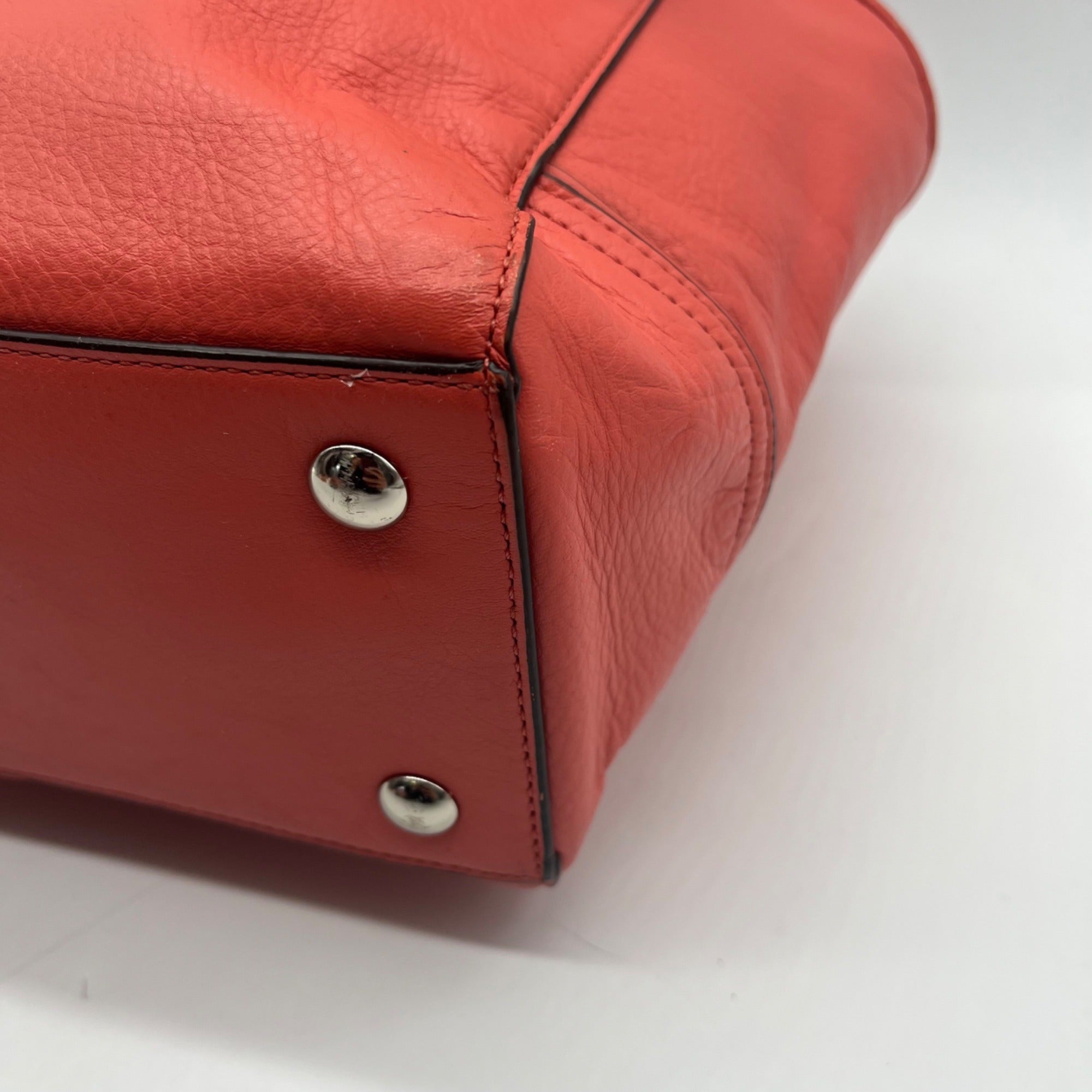 Coach Coral Leather Taylor Alexis Carryall Tote Bag-F25205