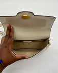 Tory Burch White Leather Crossbody Bag