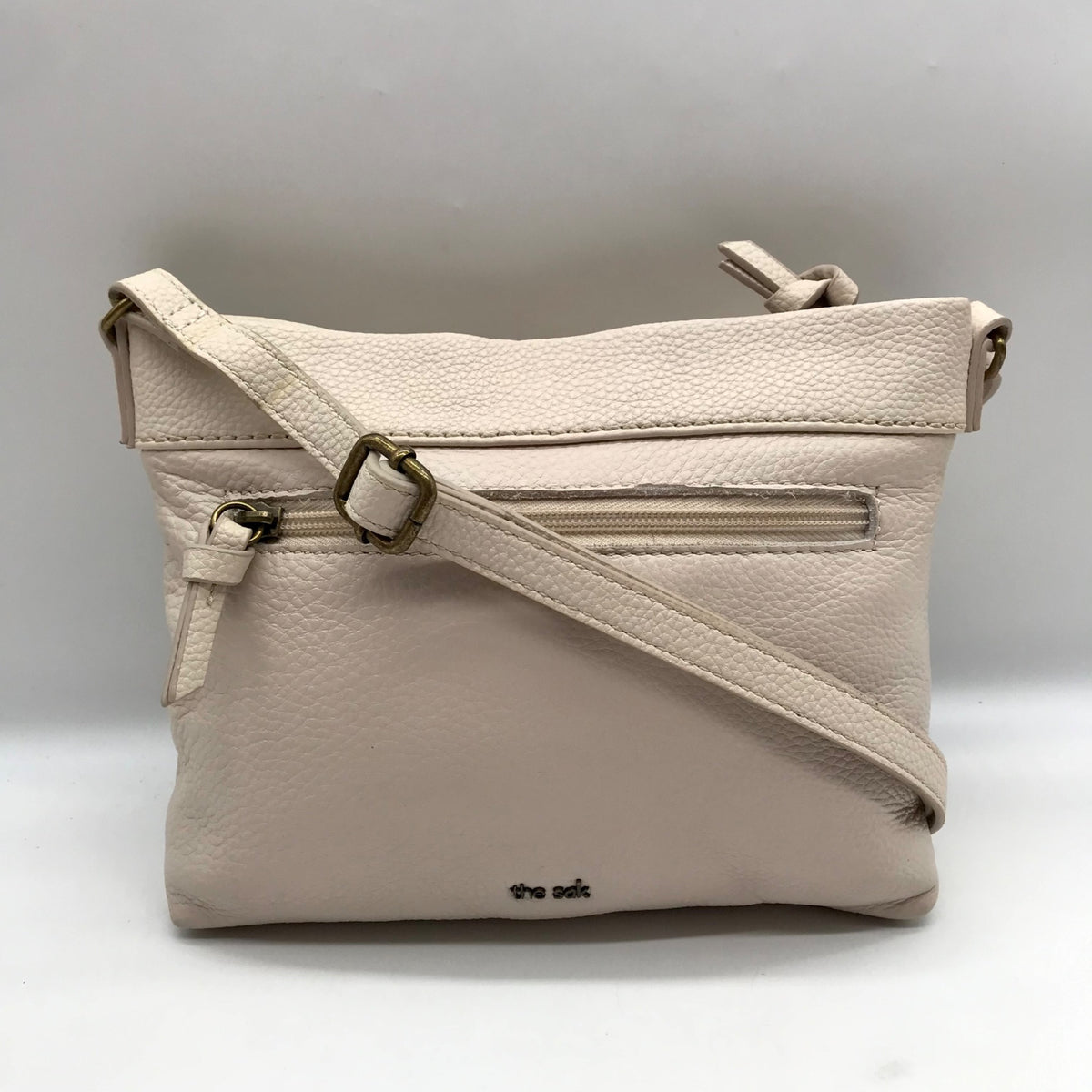 The Sak Off-White Pebbled Leather Sanibel Crossbody Bag