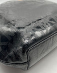Michael Kors Black Monogram Patent Leather Jet Set Tote Bag