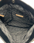 Michael Kors Black Monogram Patent Leather Jet Set Tote Bag