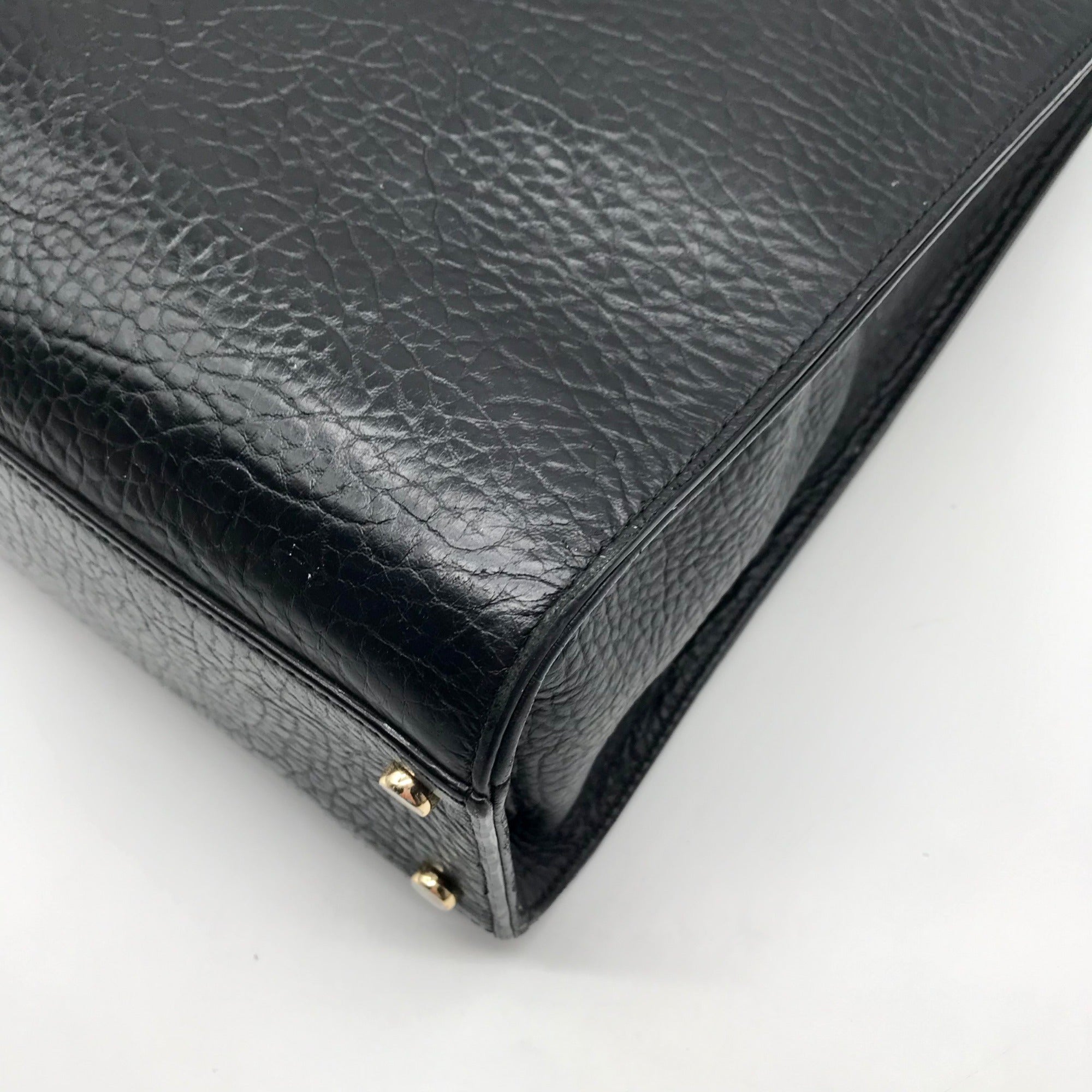 Kate Spade Black Pebbled Leather Lynne Bubbles Perforated Perri Lane Tote Bag