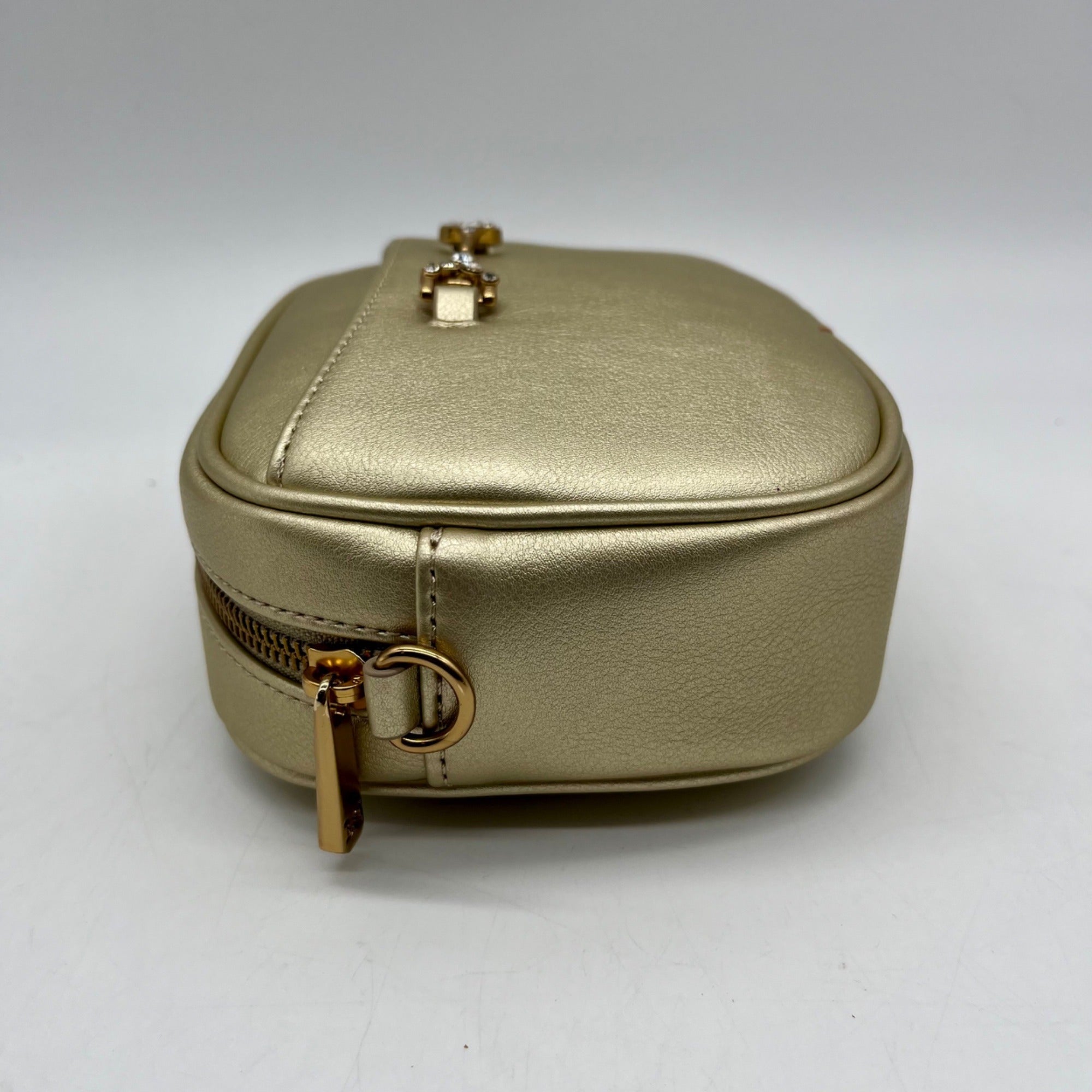 Sam Edelman Gold Faux Leather Tote Bag