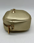 Sam Edelman Gold Faux Leather Tote Bag