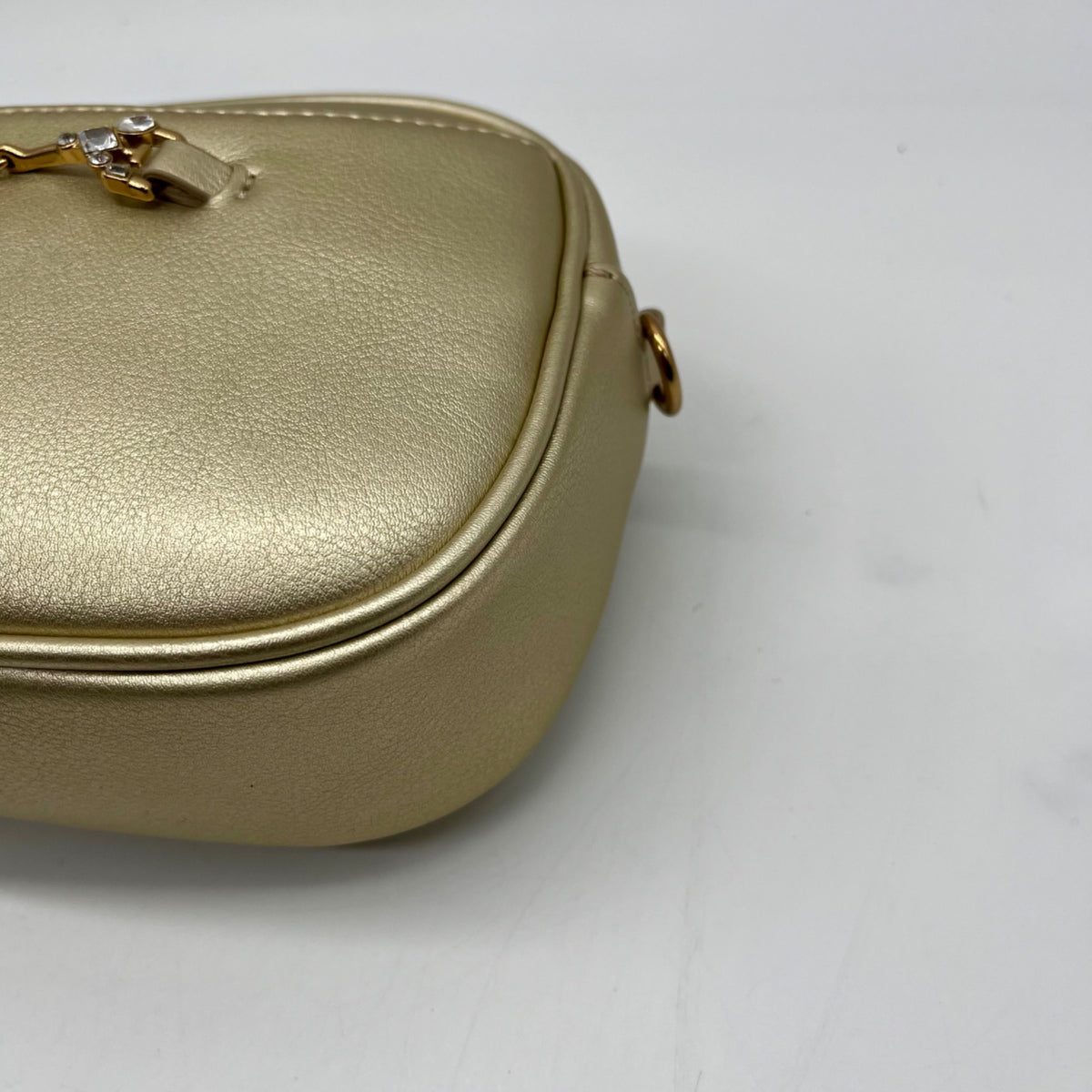 Sam Edelman Gold Faux Leather Tote Bag