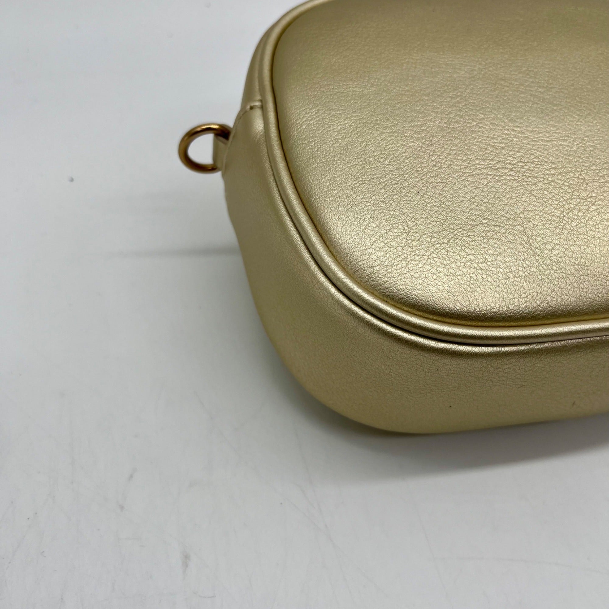 Sam Edelman Gold Faux Leather Tote Bag