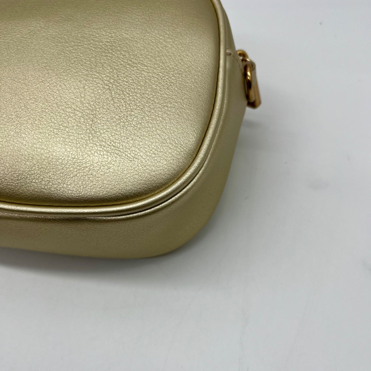 Sam Edelman Gold Faux Leather Tote Bag
