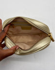 Sam Edelman Gold Faux Leather Tote Bag