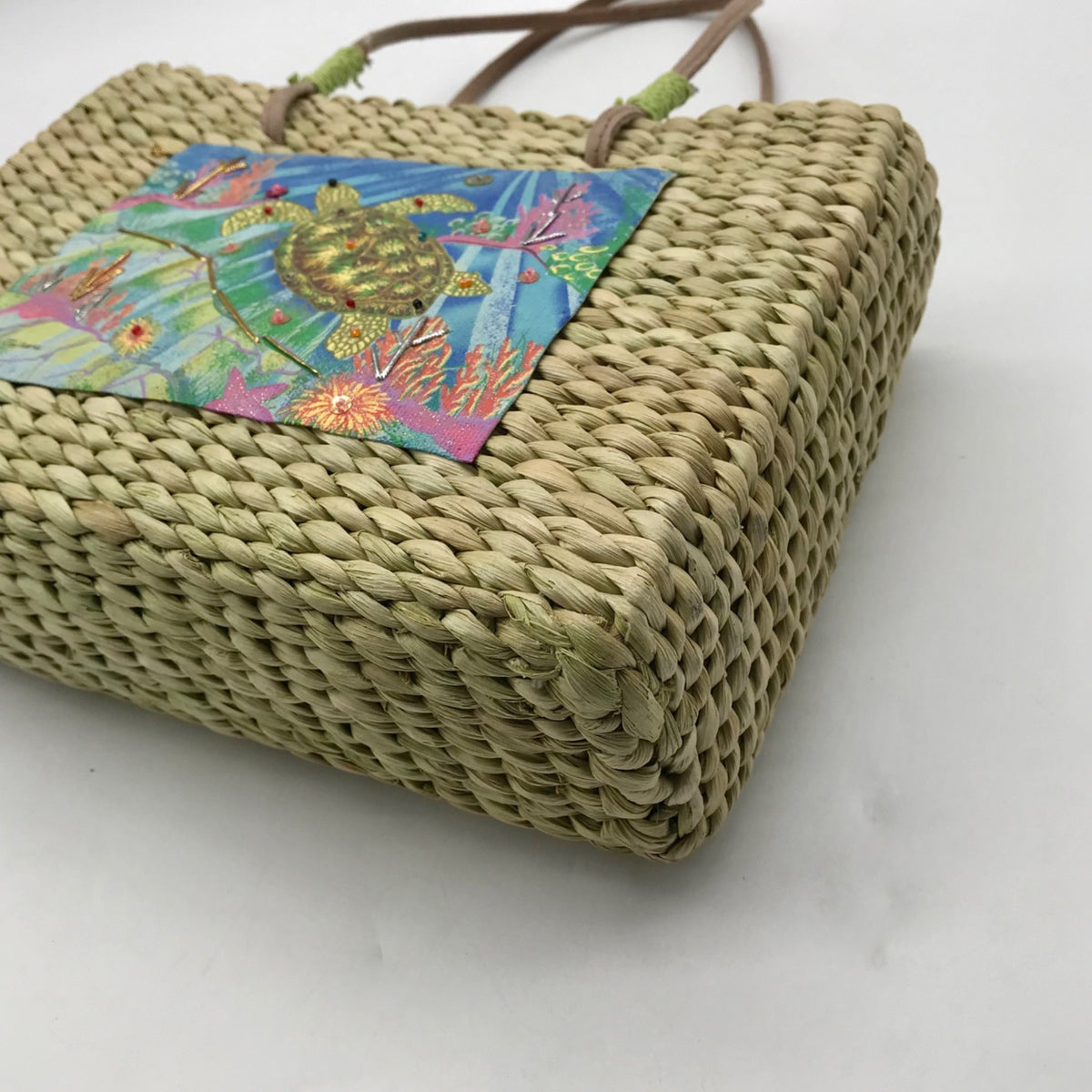 Sun &amp; Sand Tan Woven Straw Tote Bag