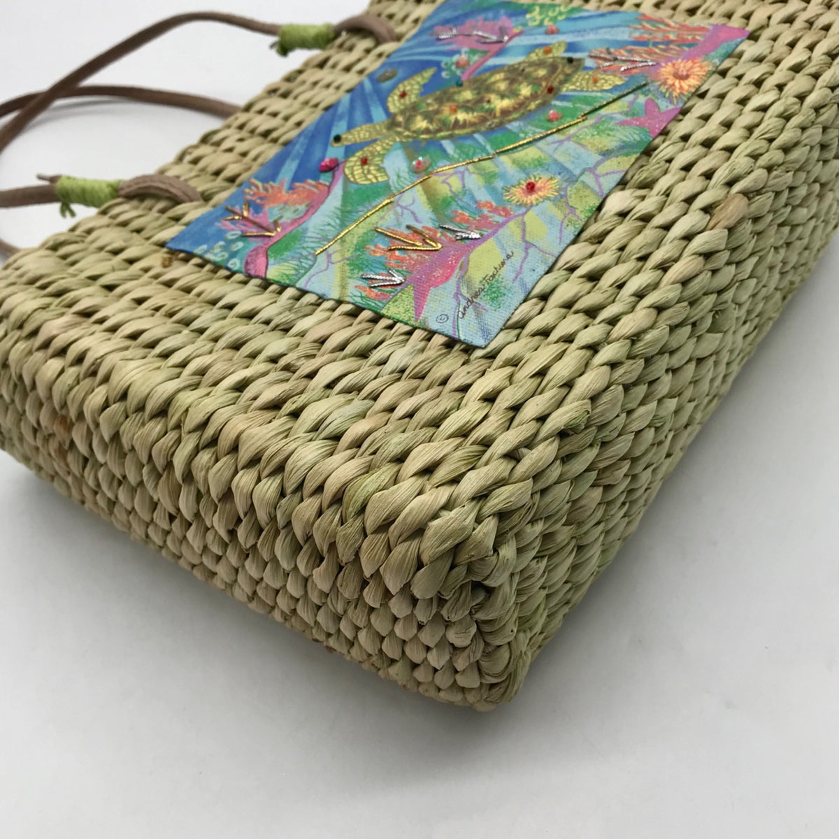 Sun &amp; Sand Tan Woven Straw Tote Bag
