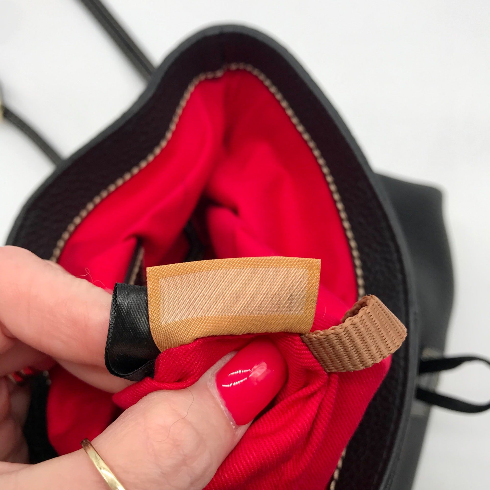 Dooney &amp; Bourke Black Pebbled Grain Leather Toggle Crossbody Bag