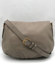 Marc Jacobs Gray Leather Classic Q Natasha Crossbody Bag