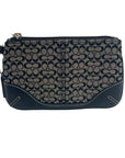 Coach Signature Canvas Black & Gray Wristlet