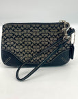 Coach Signature Canvas Black & Gray Wristlet