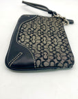 Coach Signature Canvas Black & Gray Wristlet