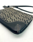 Coach Signature Canvas Black & Gray Wristlet