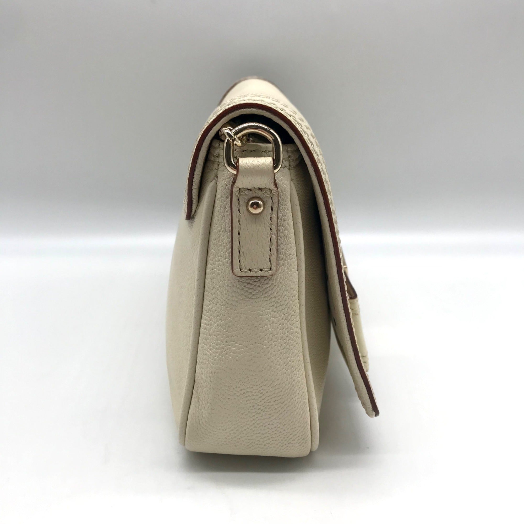 Kate Spade Ivory Leather Primrose Hill Little Kaelin Crossbody Bag