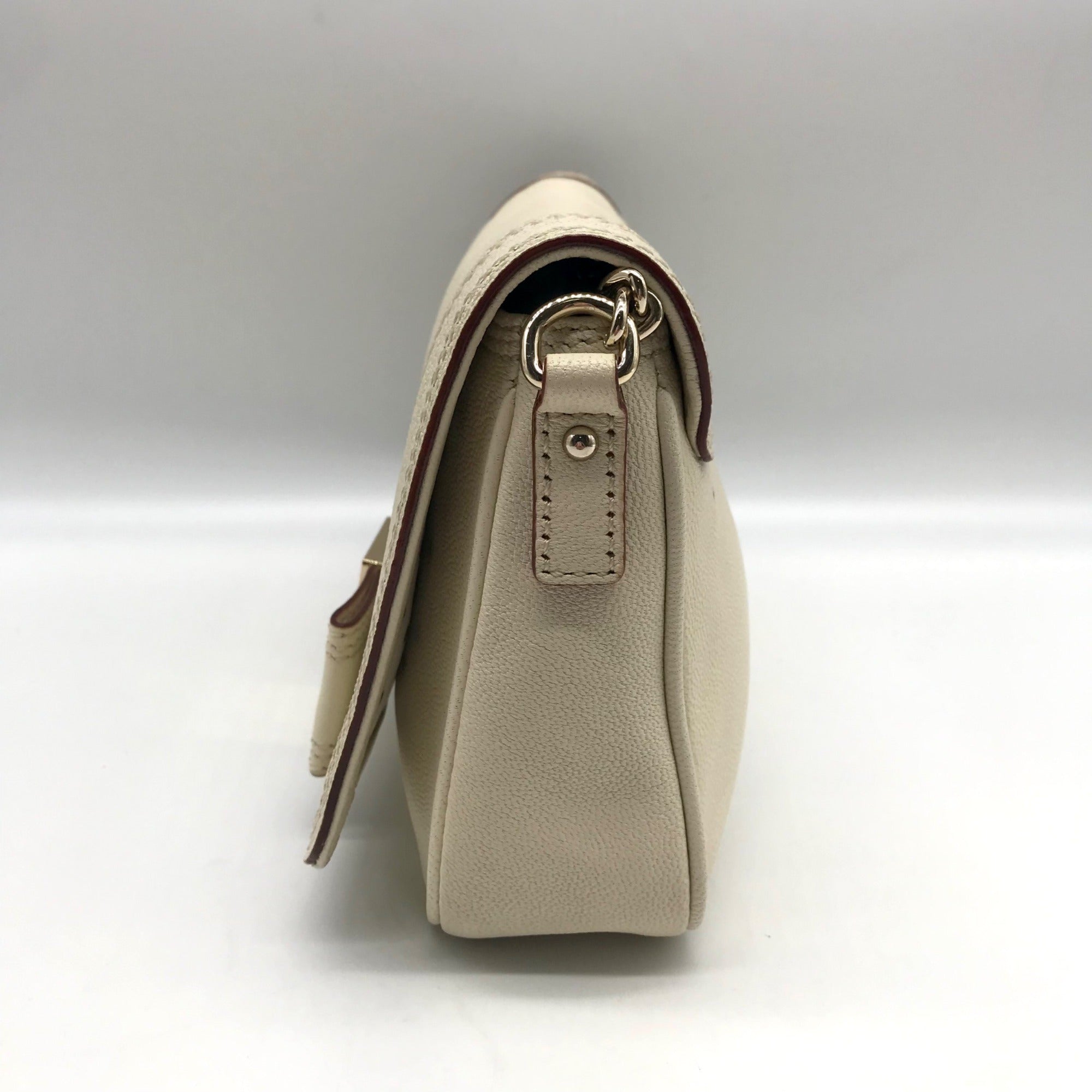 Kate Spade Ivory Leather Primrose Hill Little Kaelin Crossbody Bag