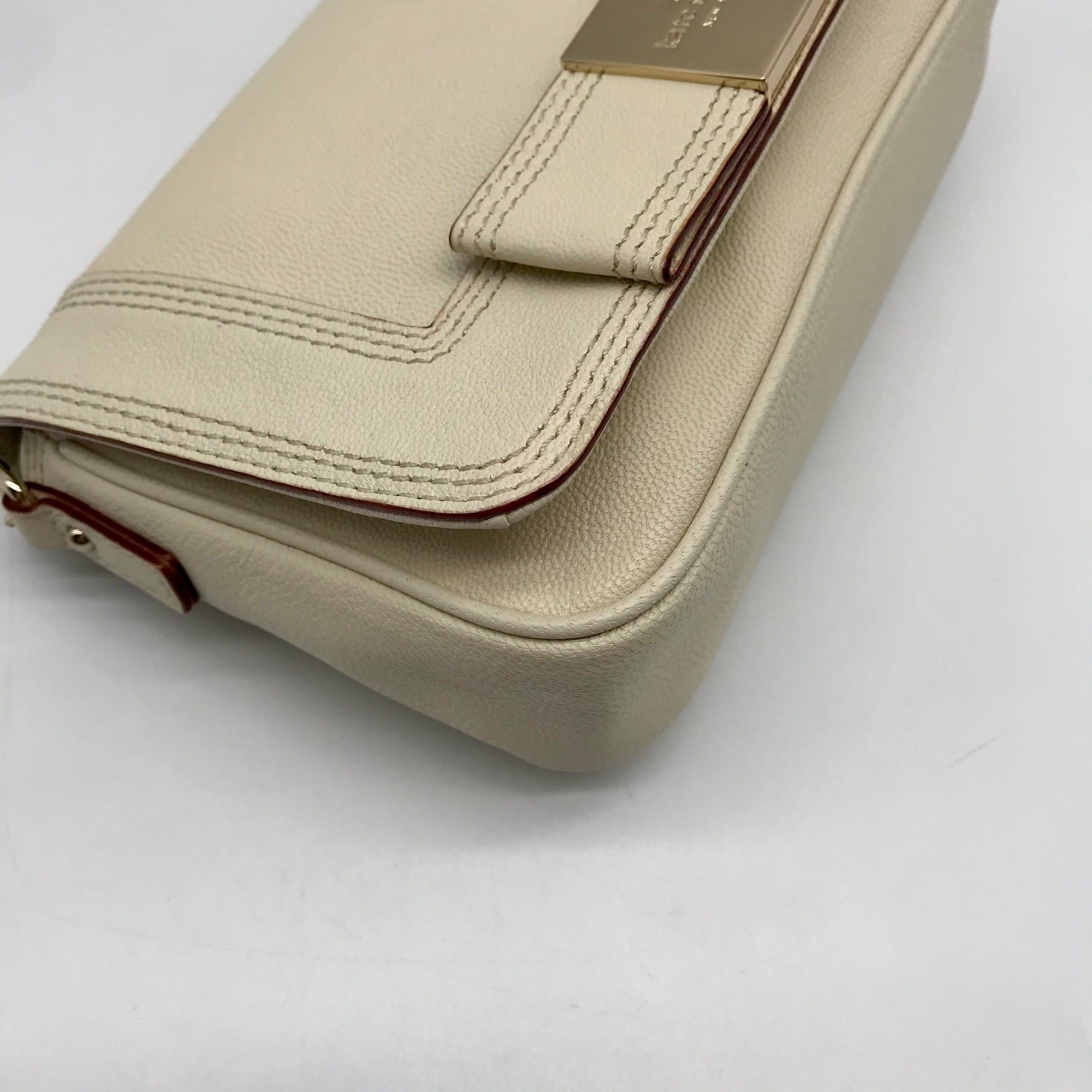 Kate Spade Ivory Leather Primrose Hill Little Kaelin Crossbody Bag