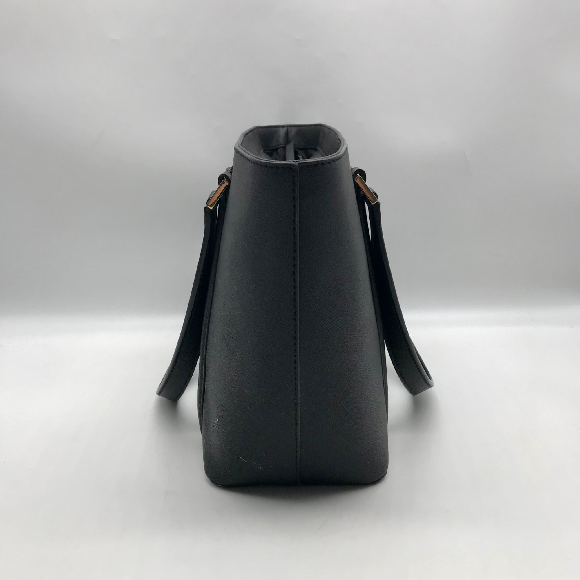Kate Spade Black Saffiano Leather Cara Shoulder Bag