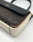 Calvin Klein Multicolor Faux Leather Signature Flap Millie Shoulder Bag
