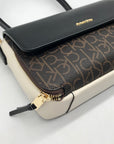 Calvin Klein Multicolor Faux Leather Signature Flap Millie Shoulder Bag