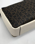 Calvin Klein Multicolor Faux Leather Signature Flap Millie Shoulder Bag
